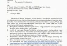 ‎Surat Edaran Nomor 400.3.5.1/2439/Disdik.SD/VII/2026 yang diterbitkan pada 27 Juli 2026