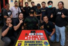 Pengedar sabu yang berhasil diamankan oleh jajaran Satresnarkoba Polresta Palangka Raya