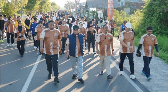 Semarak Hari Bhayangkara ke-80: Pemkab Kapuas dan Polres Gelar Jalan Sehat hingga Fun Bike